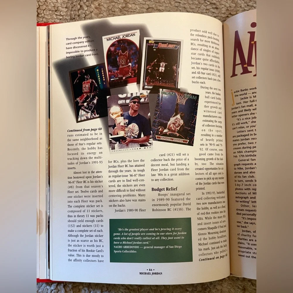 Michael Jordan-Great Sport Heroes Book Vintage Item